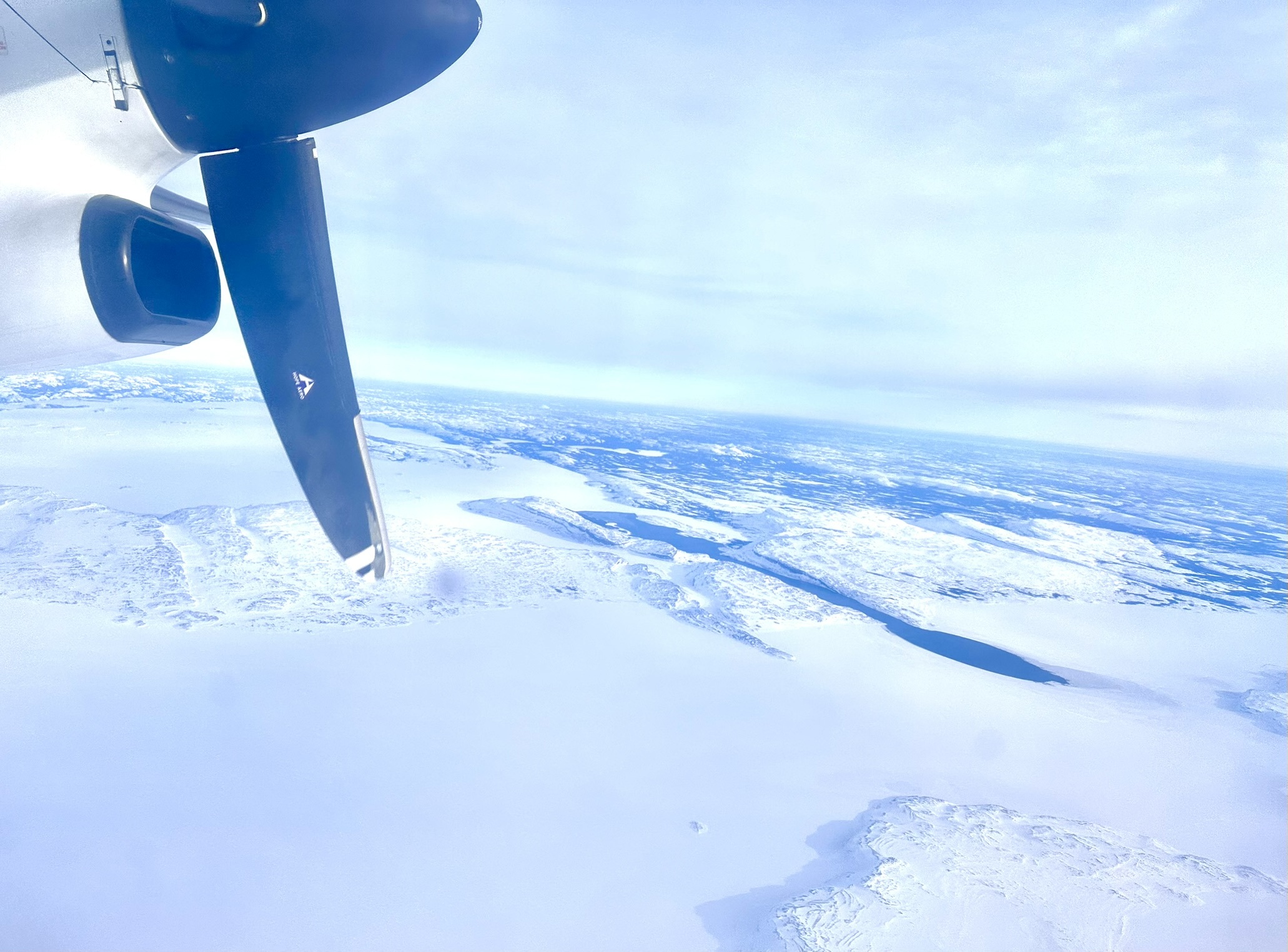 Tursujuq from the plane, Umiujaq, Nunavik