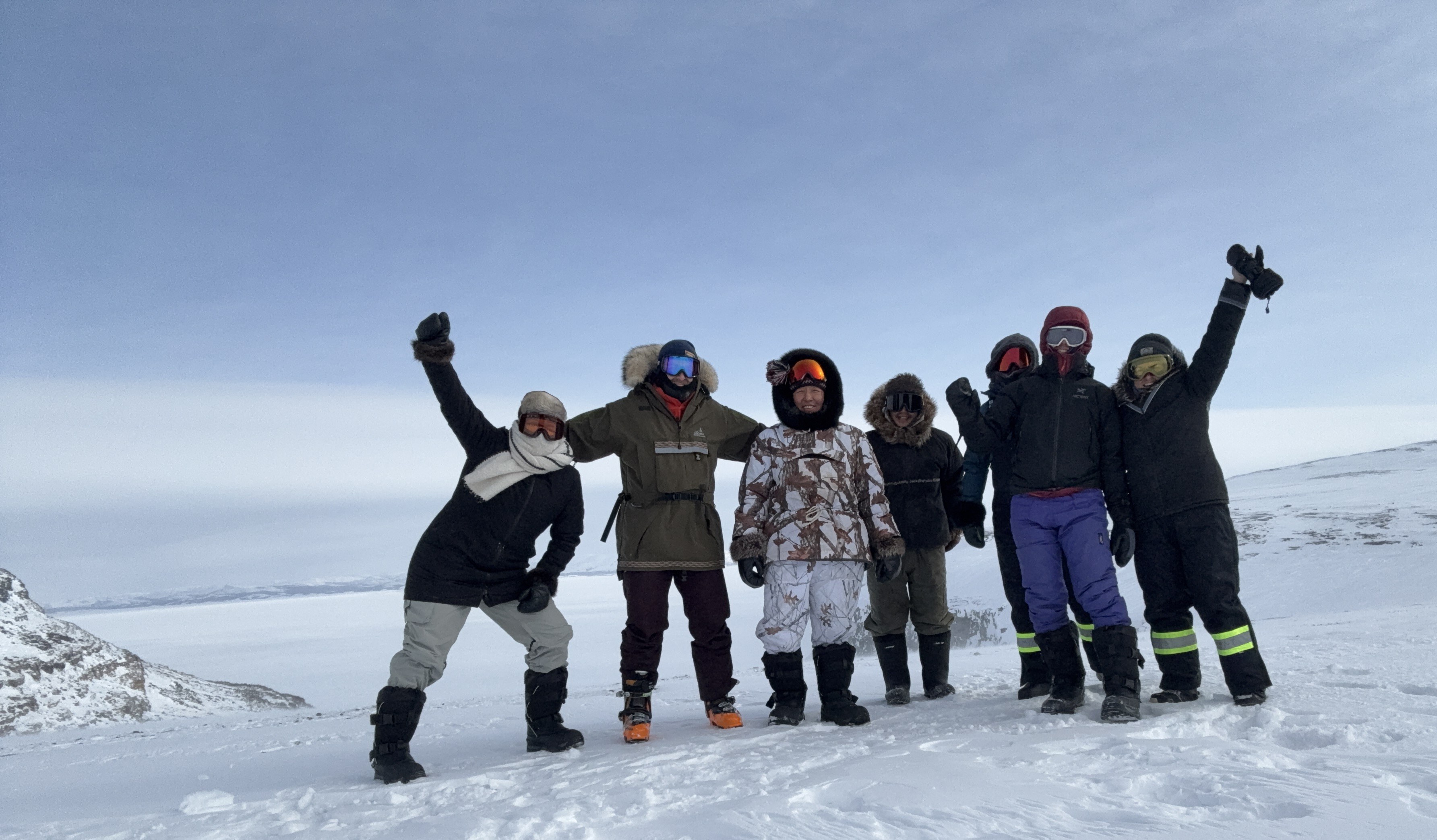 Skiing around Cuesta Camp