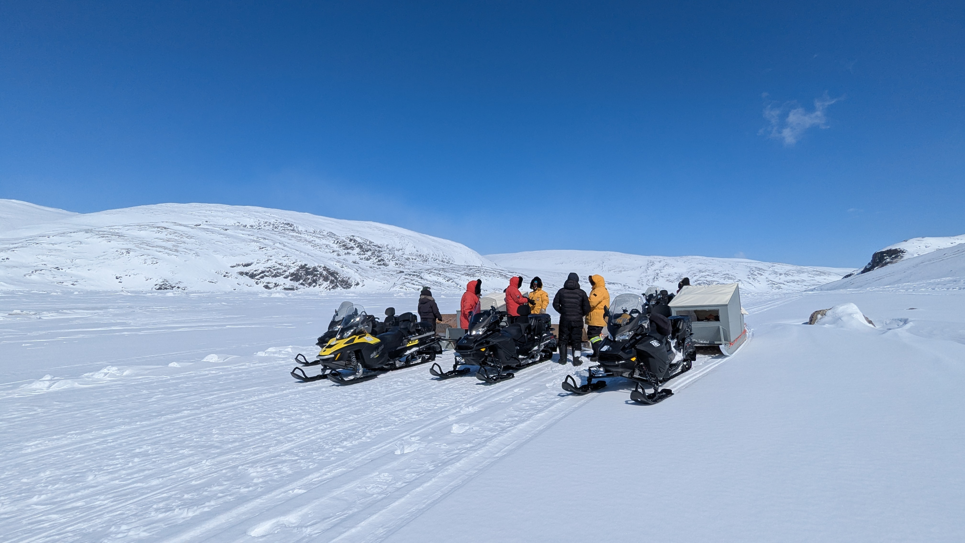 En route vers le camp de base du Parc National des Pingaluit