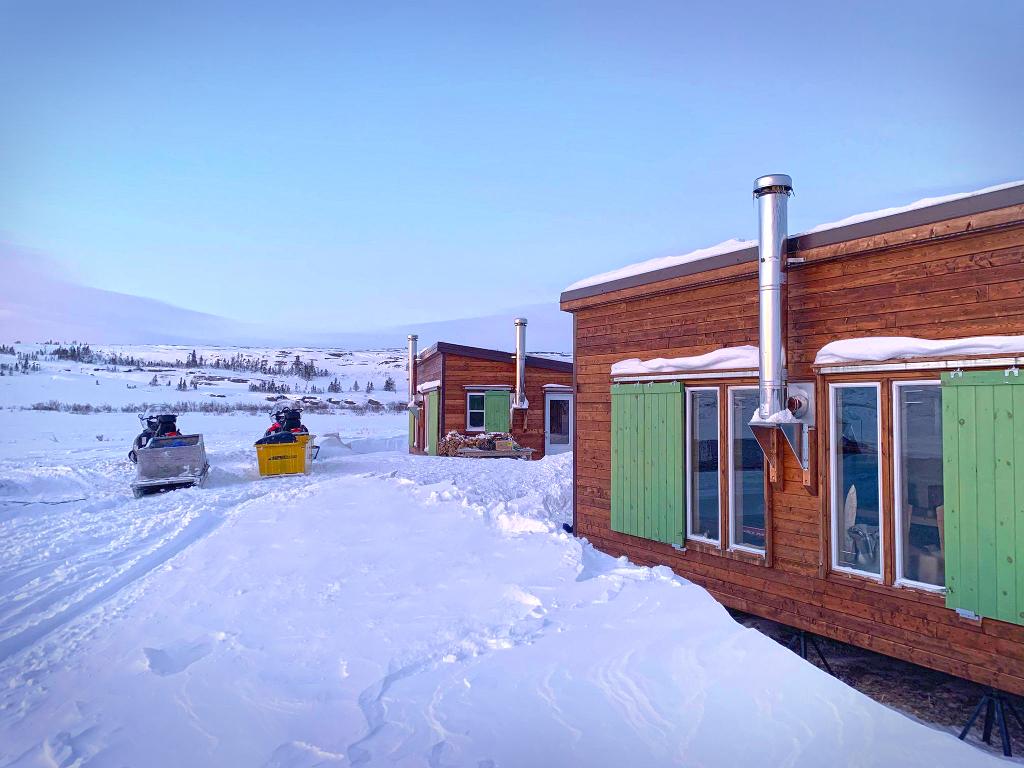 Sukkuk camps in the Winter